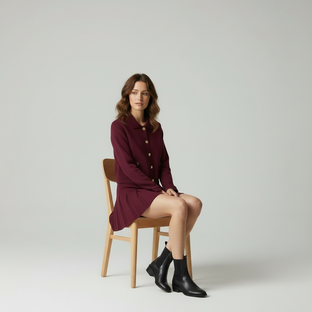 Velea Klassieke Navy Set - Tijdloze Elegantie voor Elke Vrouw