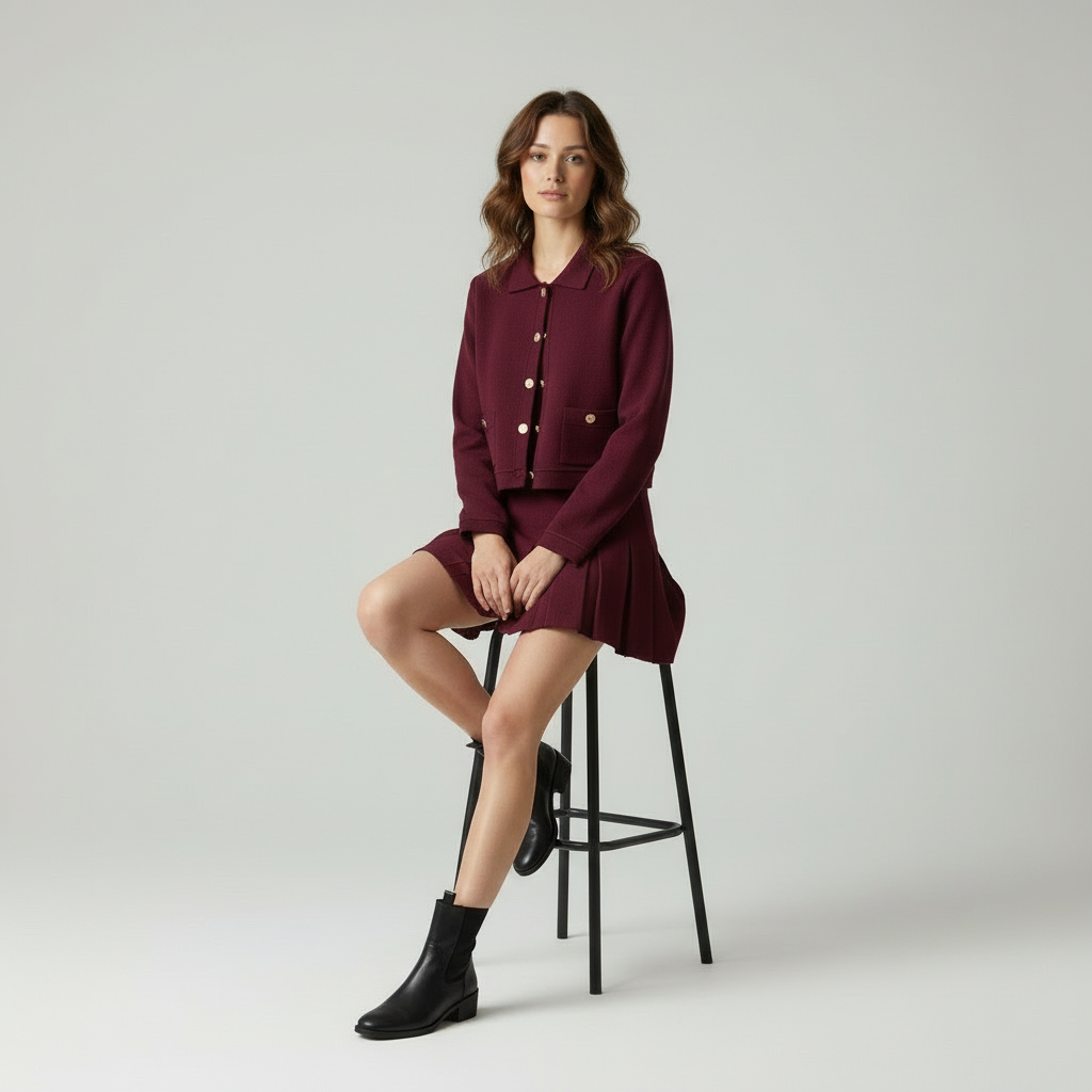 Velea Klassieke Navy Set - Tijdloze Elegantie voor Elke Vrouw