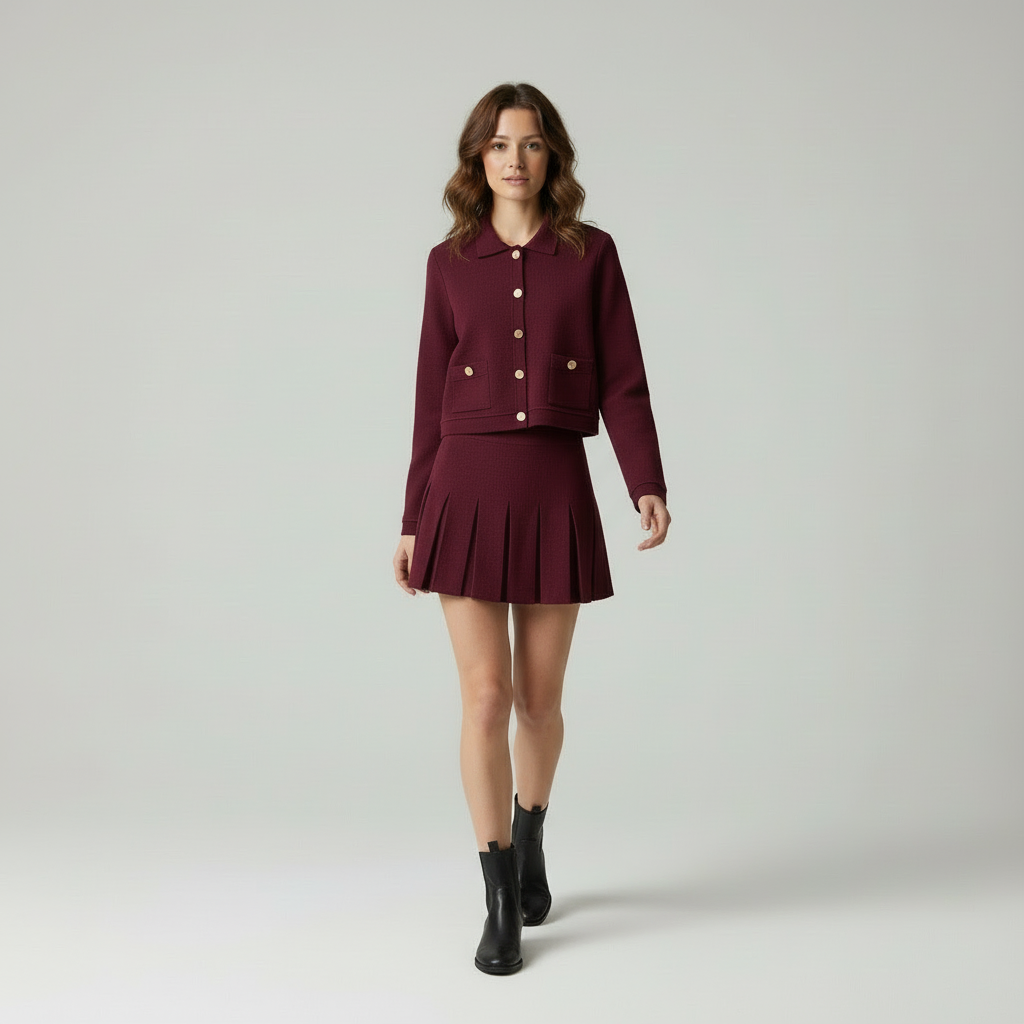 Velea Klassieke Navy Set - Tijdloze Elegantie voor Elke Vrouw